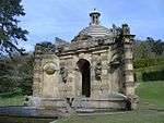 Conduit House, Cascade and adjoining statues