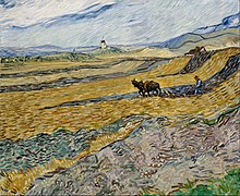 Vincent van Gogh - Enclosed Field with Ploughman - Google Art Project