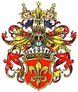 Wappen der Grafen von Korff gen. von Schmising im Wappenbuch des Westfälischen Adels