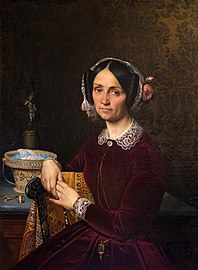Porträt von Madame Blondel, 1849, Merry-Joseph Blondel