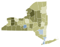 New York 2021 Proposal 4 results by county