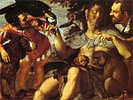 Arrigo Peloso, Pietro Matto und Amon Nano („der Haarige Heinrich, der verrückte Pietro und Amon der Zwerg“), ca. 1598, Museo di Capodimonte, Neapel