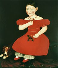 Girl in a Red Dress, c. 1835, Terra Foundation for American Art, Daniel J. Terra Collection