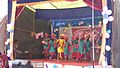 A group of students performing bhangra (dance) (India)