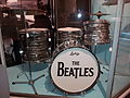 Ludwig drum set, in Black Oyster Pearl, used by Ringo Starr with The Beatles.