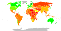 Image 20A map depicting Corruption Perceptions Index in the world in 2022; a higher score indicates lower levels of perceived corruption.   100 – 90   89 – 80   79 – 70   69 – 60   59 – 50   49 – 40   39 – 30   29 – 20   19 – 10   9 – 0   No data (from Political corruption)