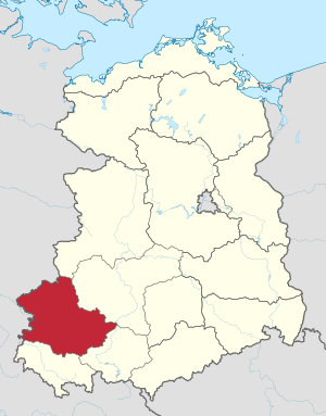 Lage des Bezirks Erfurt in der DDR