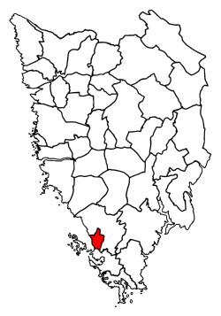 Location of Fažana municipality in Istria