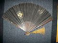 Edo period Japanese (samurai) gunsen fan with wood ribs and an iron outer cover