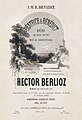 Vocal score title page of Béatrice et Bénédict