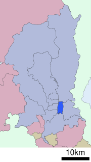 Location of Higashiyama-ku in Kyoto