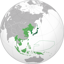 Location of Empire of Japan