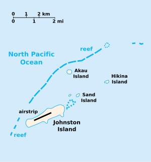 Karte des Johnston-Atolls