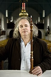 Player with a wooden oboe