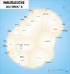 Karte Naurus mit Distrikten