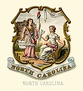 North Carolina state coat of arms (illustrated, 1876)
