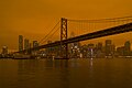 Image 33Smoke from the 2020 California wildfires settles over San Francisco (from Wildfire)