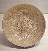 Northern Zhou dish inspired by Western metalwork, 557–581.