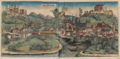 Hartmann Schedel view of Salzburg in the ‘Liber Chronicarum’ of 1493