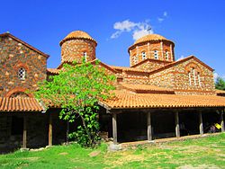 St. Leontiе Church in the yard of Vodoca Monastery