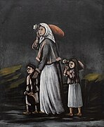 A Peasant Woman with Children Going to Fetch Water, 1900s, Art Museum of Georgia