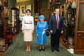 President Donald Trump and First Lady Melania Trump with Queen Elizabeth II at Windsor Castle, 2018