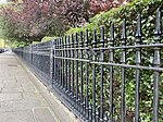 Garden railings to park front of Nos. 1–18