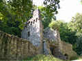The ruins of Rodenstein near Fränkisch-Crumbach are the setting of a ghost story: Rodensteiner flies with a berserker-cornet in the night through the air to prophesy the start of a war (see above).