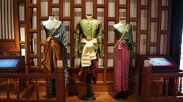 Thai traditional costumes in Bangkok National Museum