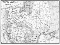 Slavic tribes in 8th-9th centuries; W. Chrobatians and R. Chrobatians