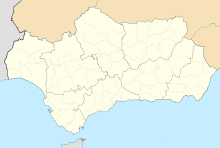 Map showing the location of Cueva de la Pileta