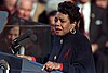 Maya Angelou speaking at the first inauguration of President Bill Clinton