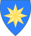 Azure, an eight-pointed mullet Or, associated with William the Good