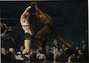 George Bellows, Both Members of This Club, 3 ft 9 in (1.14 m) × 5 ft 3 in (1.60 m), National Gallery of Art, 1909