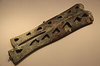 Two-swords bronze scabbard, Upper Xiajiadian culture.[20]