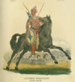 Claudio Linati (Italian) Apache chief. Mexico 1828.