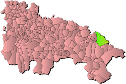 Location of the Municipality within La Rioja.