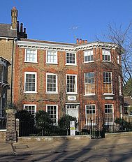 One of the listed houses on the green