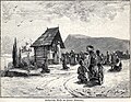 Kroaten in Bosnien feiern die Heilige Messe unter freiem Himmel (1901)
