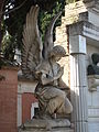 Statue of an angel in prayer