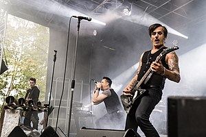 Die Krupps performing in 2018
