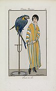 Dressing gown (Saut de lit). Fashion plate after Gerda Wegener. Paris, Journal des Dames et des Modes, 20 July 1914 (no. 78)