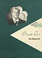 Shamrock Hotel/Emerald Room Program/Menu featuring Gene Austin (circa 1952, Houston, Texas)