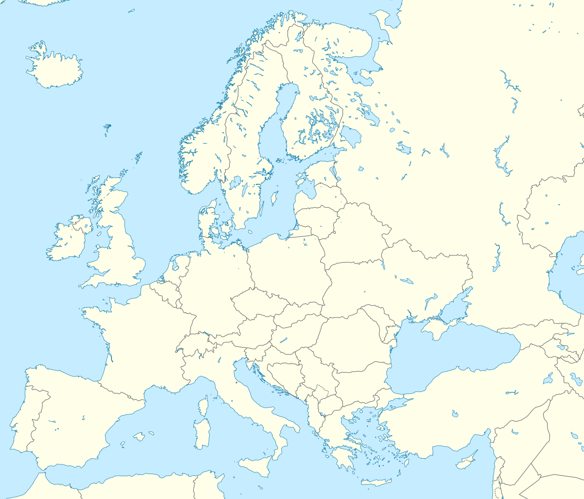 Match locations (Europe)