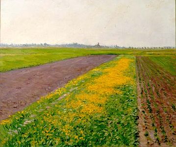 Gustave Caillebotte. The plain of Gennevilliers, 1884.