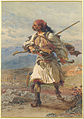 Greek Warrior by Carl Haag, 1861.