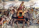 Hannibal Crossing the Alps; detail of fresco by Jacopo Ripanda, ca. 1510, Capitoline Museums, Rome