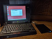 IBM ThinkPad 365XD w/External Floppy Drive running Windows 95
