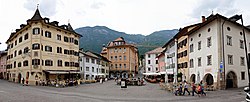 General view of Kaltern's Marktplatz ("market square")