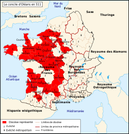 Vasconne participation in the Merovingian Council of Orleans (511).